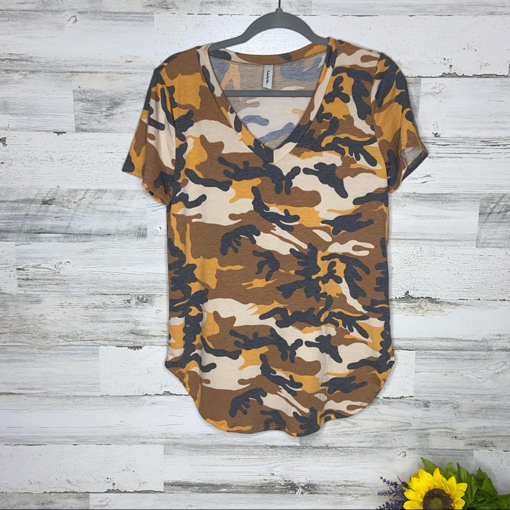 Twenty Ten Camouflage Short Sleeve V-Neck